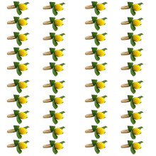 40PCS Handmade Napkin Rings Yellow Faux Lemon with Vine Napkin Ring for Wedding, Dinner Party, Banquet, Serviette