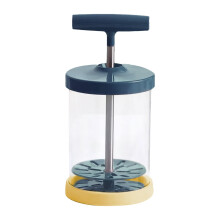 Manual Whipped Cream Dispenser with Ergonomic Handle Efficient Whisking Blue