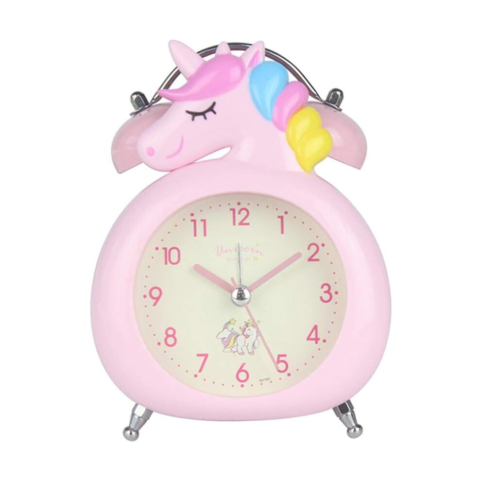 Unicorn Alarm Clock, Loud Alarm for Heavy Sleepers, Easy Time Reading, Non Ticking Silent Operation, Visual Design Timer for Kids, Cute Cartoon Design