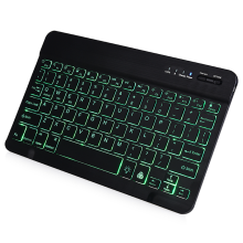 Trådløst Bluetooth-tastatur for flere enheter, ultratynt design, oppladbart batteri, lang batterilevetid, stille skriveopplevelse med mekanisk S