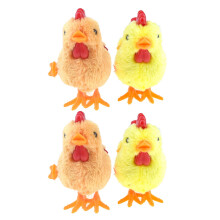 8Pièces Jouets Poules Peluche Résistants À Remontage Multicolores