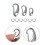 9Pièces Anneaux Clip Collier Argenté Acier Durable DIY Pour Chat 11