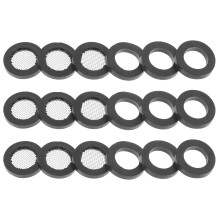 3Ensembles Garnitures De Tuyau Pour Robinet Filtre Acier
