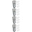 4Pièces Mini Gris Plastique Rangement Organisé 10