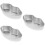 3Pièces Bols À Vapeur Multifonction Acier Inoxydable Compacts Argentés 9