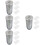 4Pièces Mini Gris Plastique Rangement Organisé 9