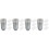 4Pièces Mini Gris Plastique Rangement Organisé 6