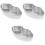 3Pièces Bols À Vapeur Multifonction Acier Inoxydable Compacts Argentés 5
