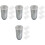 4Pièces Mini Gris Plastique Rangement Organisé 5