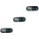 3Pièces Thermomètres Auto Noir Auto-Adhésif Décoration Tableau 5