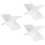 3Pièces Supports De Lecture Acryliques Blancs Pour Et Maison 8