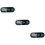 3Pièces Thermomètres Auto Noir Auto-Adhésif Décoration Tableau 9
