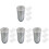 4Pièces Mini Gris Plastique Rangement Organisé 4