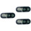 3Pièces Thermomètres Auto Noir Auto-Adhésif Décoration Tableau 6