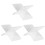 3Pièces Supports De Lecture Acryliques Blancs Pour Et Maison 4