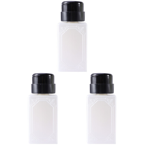 3Pièces Flacons Vernis À Ongles Blancs, Plastique, Usage Voyage 1
