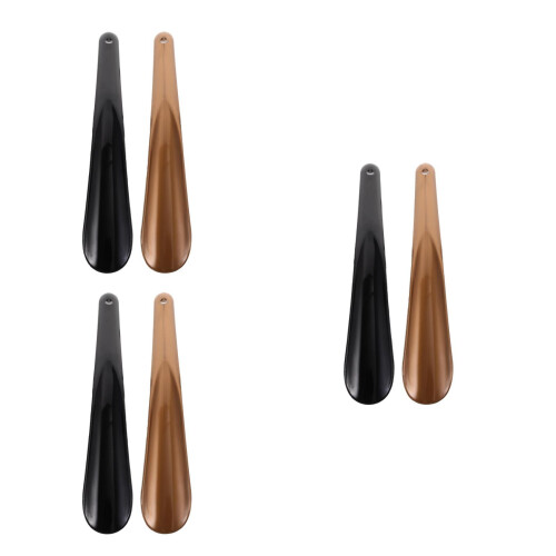 6St Plastic Schoenlepels Met Ophanggat Ergonomisch 2
