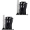 2Pièces Étagère De Rangement Noir Multi-Slots Pour Couteaux Ciseaux 3