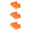 6Pièces Racks Drain Verre Support Séchage Laboratoire Orange Durable 9
