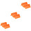 6Pièces Racks Drain Verre Support Séchage Laboratoire Orange Durable 6
