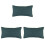 3Pièces Coussin Pulse Coton Lavable Pour Usage Polyvalent 5