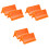 6Pièces Racks Drain Verre Support Séchage Laboratoire Orange Durable 4