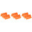 6Pièces Racks Drain Verre Support Séchage Laboratoire Orange Durable 5