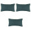 3Pièces Coussin Pulse Coton Lavable Pour Usage Polyvalent 6