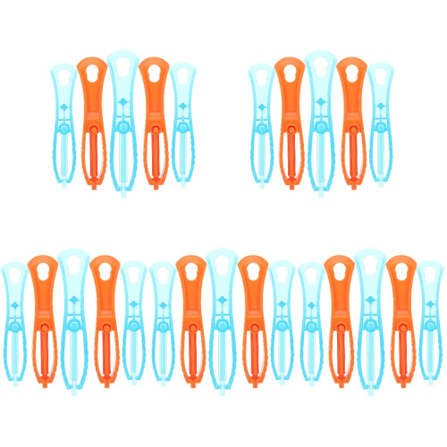 25Pièces Kit Multifonction De Séparateurs De Blocs En Plastique Coloré 1