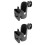 2Pièces - Bébé Noir Pour Poussette Support Téléphone 5