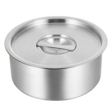 2Pièces Bols En Acier Inoxydable Argentés Avec Couvercle Pour Cuisine
