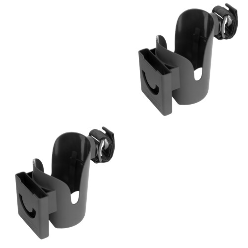 2Pièces - Bébé Noir Pour Poussette Support Téléphone 2