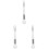 3Pièces Pinceaux Compact Nylon Pour Multi 4