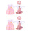 2Ensembles Costume De Rose Compact En Tissu Peluche 5