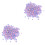 1600Pièces Accessoires Patchs Lavande Fleurs Sequins Pour Vêtements 3