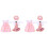 2Ensembles Costume De Rose Compact En Tissu Peluche 3