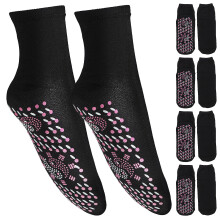 15Paires Chauffantes Hiver Polyester Noir Massage Pieds