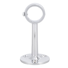 3Pièces Fixations Métal Argentées Pour Barre De Placard Résistantes