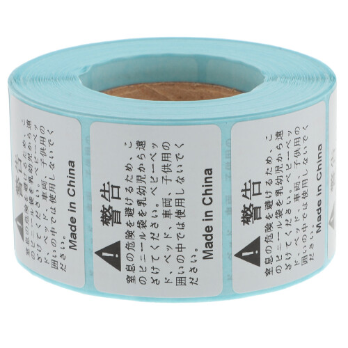 2400Pièces Stickers Warning Suffocation Transport Visible