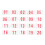 40Pièces Dossards Numérotés Poly Coton Pour Athlètes Multicolores 8
