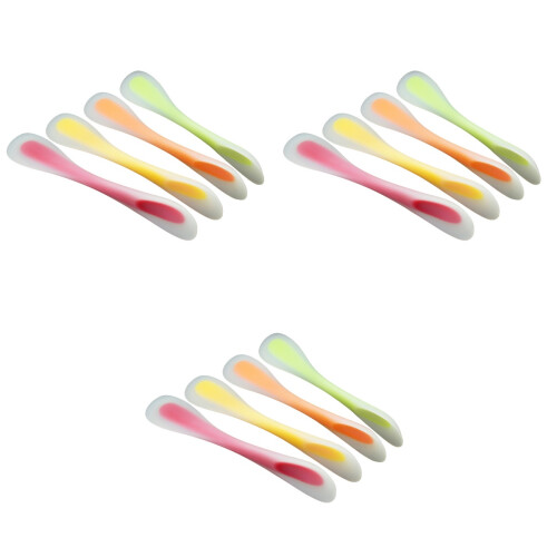 12Pièces Spatules Bicolores Silicone, Beurre 2