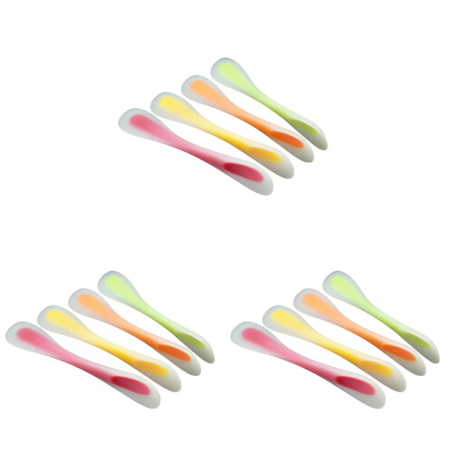 12Pièces Spatules Bicolores Silicone, Beurre 1