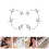 4Pièces Clips Argenté Pour Femme 11