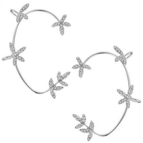 4Pièces Clips Argenté Pour Femme 2