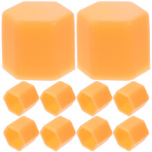 80Pièces Protections Écrous Roues Silicone Orange Lumineuses Pour Auto