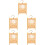 5Pièces Cage Suspendue En Bambou Multi Couleur Pour Petits Animaux 7