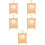 5Pièces Cage Suspendue En Bambou Multi Couleur Pour Petits Animaux 8