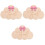 3Pièces Panneaux Annonce Bébé Bois Nuage Décoration Douce 4