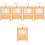 5Pièces Cage Suspendue En Bambou Multi Couleur Pour Petits Animaux 6
