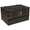 4Pcs Black Wooden Pirate Treasure Box Compact Storage Case 1